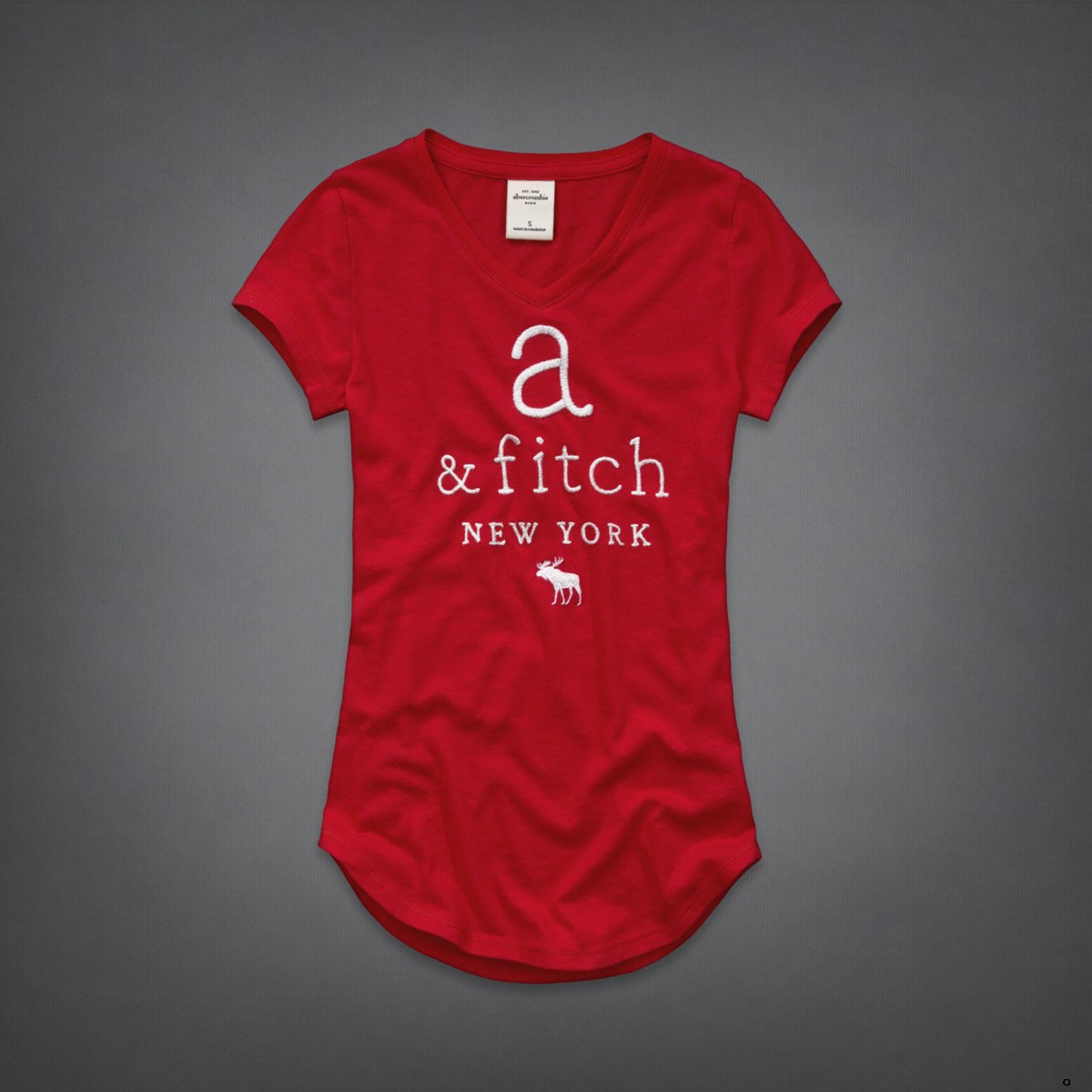 Abercrombie Fitch Mujeres cuello en V Corto Remera AF8242